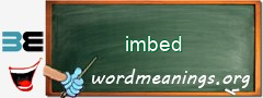 WordMeaning blackboard for imbed